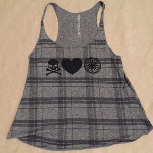 SoulCycle Skull, Heart, and Wheel Tank